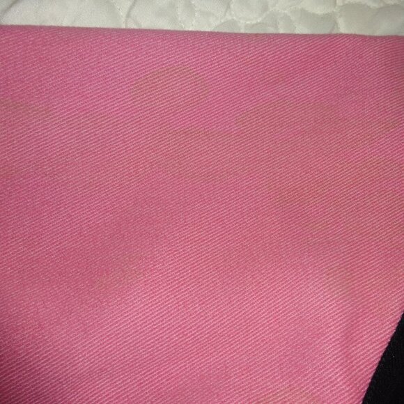 JH Designs Tinkerbell girls size 6 snap front jacket, black, pink, emblems VGC - Picture 7 of 9